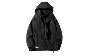 Jeep Трехслойная ветровка тренч унисекс, Pure Black (3-in-1)