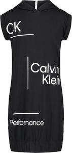 Платье-свитшот с капюшоном Calvin Klein для девочек, Black Clinched Hem