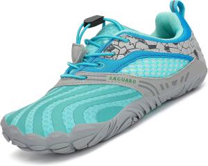 Детская обувь SAGUARO для босых ног для мальчиков и девочек, быстро сохнущие аква-кроссовки, легкая спортивная обувь, водные тапочки для малышей, зеленый