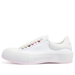 Кроссовки deck skate plimsoll lace up 'white multiclor' Alexander Mcqueen, белый
