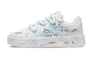 ANTA Женские скейтерские кеды Relaxed Coverage Quick Dry низкие белые blue