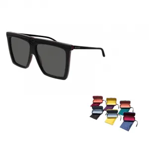 GUCCI Авиаторские солнцезащитные очки унисекс, Gray