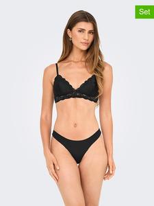 ONLY Комплект из 3 штук: черные трусы