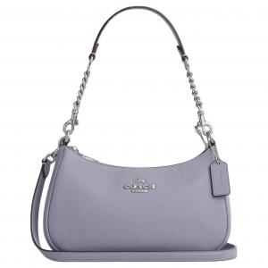 Сумка через плечо teri pebble leather, кросс-боди, женская сумка среднего размера dusty purple COACH, Set (Bag+Dust Bag)