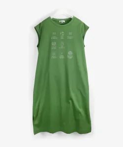 Платье из 100% органического хлопка Studio Picone, цвет Green(050)