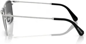 Женские прямоугольные солнцезащитные очки Swarovski Sk7006, Silver/Dark Grey