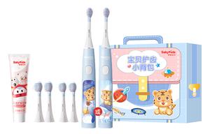 Электрическая зубная щетка b32s kids smartguard soundwave, лимитированное издание в рюкзаке, для чистки полости рта Saky+