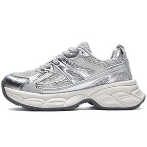 Низкие массивные кроссовки женские VICTORIA&VERA, Silver Gray