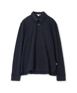 Хлопковая базовая рубашка-поло с длинным рукавом MSX3304