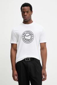 Хлопковая футболка с логотипом ts_join BOSS Green, белый