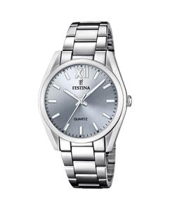 F20622/J Женские часы Boyfriend из серебряной стали Festina, серебро