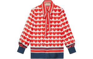 Рубашка женская красная Gucci