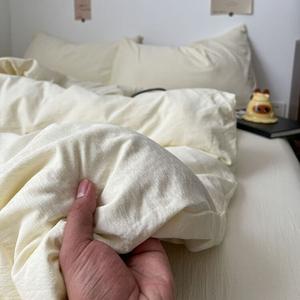 AVIVI Комплект постельного белья 3 предмета, простыня 150x200 см, цвет молочно-белый