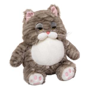 Милые плюшевые куклы с дизайном забавного питомца, глупые котики, высота 28см/38см Small bubble, хаки
