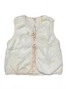 Женский меховой жилет Teddy цвета слоновой кости Mystree, слоновая кость