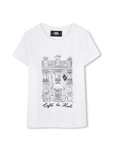 Футболка обычного кроя Z30494 S Karl Lagerfeld Kids, белый