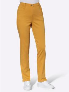 Джинсы цвета охры Sieh an!