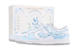 Nike Дунки Several Fish устойчивые к истиранию лоу-топ скейтбордские кроссовки унисекс blue white