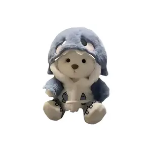 Мягкая игрушка трансформирующийся медведь плюш 40см высота MIC RABBIT, Shark Clothing Sets (Including Bear)