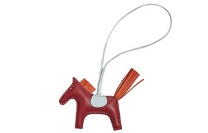 HERMES Rodeo Pendants Unisex Garnet Red/Jade Light Marrow Orange/Dusty Blue