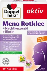 Мено красный клевер + масло энотеры + биотин капсулы 30 штук по 34,4 г Doppelherz