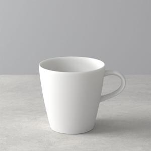 Кофейная кружка Villeroy & Boch Manufacture Rock blanc с ручкой 0,29 л, белый