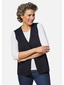 Жилет GOLDNER Bändchengarnstrickweste, черный