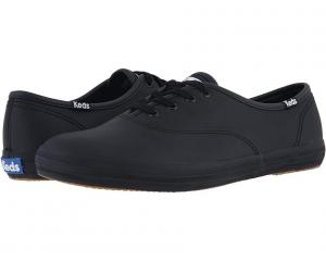 Кроссовки Keds Champion Leather Lace Up, цвет Black Leather