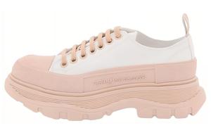 Кроссовки Tread Slick Canvas Alexander McQueen, бело-розовые