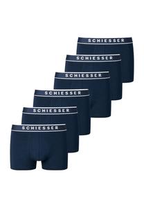 Шорты в упаковке 6 шт. - серия "95/5" с логотипом на поясе s-xxl Schiesser, синий