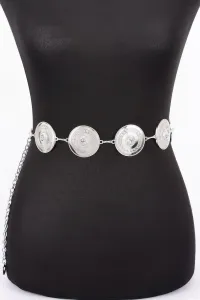 Женский многослойный металлический цепочный пояс Fashnzfab