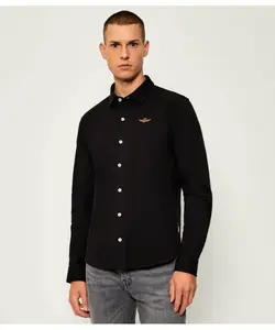 Рубашка Regular fit Aeronautica Militare, черный