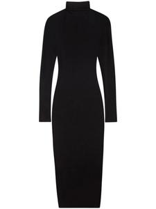 ISABEL MARANT полупрозрачное платье с высоким воротником, черный