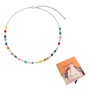 LOUIS VUITTON Металлические, эмалевые ожерелья Men's Multicolor