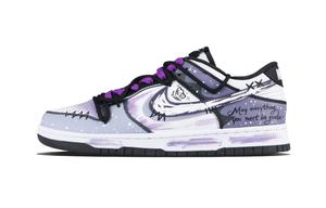 Nike Кроссовки для скейтбординга Dunk Star Purple Wish Abrasion Resistant Low Top Unisex