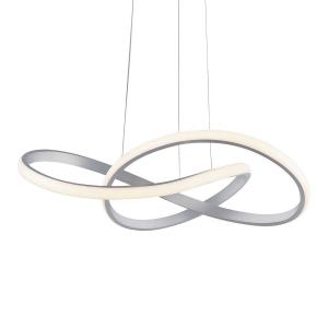 Светодиодный подвесной светильник JUST LIGHT Maria, пластик / железо; алюминий - 1-пламенный - серебристый