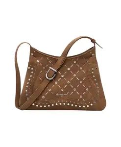 Женская сумка через плечо из коричневого полиэтилена Desigual, коричневый