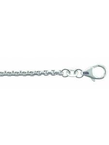 Adeliás Женское колье из серебра 925 пробы, 50 см, диаметр 1,5 мм