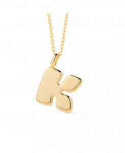 Колье с буквами - Колье с объемными буквами Ana Luisa, Bubble letter  k