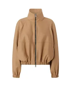 Вязаный топ в рубчик с овальной отделкой Pinko, коричневый