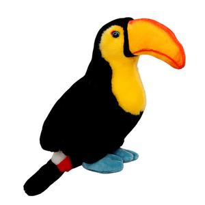 Игрушка плюшевая кукла имитация попугая, 25 см Fox fairy, черный