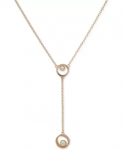 Ожерелье-Лариат из искусственного жемчуга золотистого оттенка, 16 дюймов + удлинитель 3 дюйма Karl Lagerfeld Paris, pearl