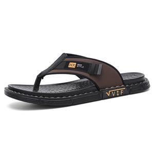 Мужские шлепанцы с резиновой подошвой, устойчивые к истиранию Shiozawa, Black