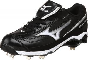 Мужские кроссовки Mizuno 9-Spike Classic G6 Low Switch, черно-белый