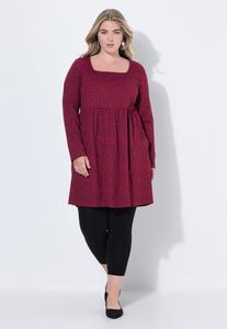 Топ Ulla Popken Long sleeved top, Ruby Red/Red