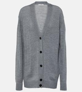 Шерстяной кардиган Jil Sander, серый