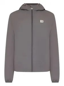 Куртка на молнии с капюшоном Dkny, серый