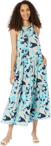 Женское платье макси с цветочным принтом Tommy Hilfiger на бретелях через шею, Floral