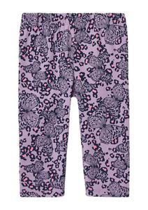 Узкие леггинсы s.Oliver, баклажановый/лавандовый