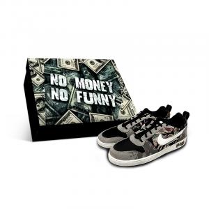 Court Borough устойчивые к истиранию низкие скейтерские кроссовки для мужчин Nike, черный серый